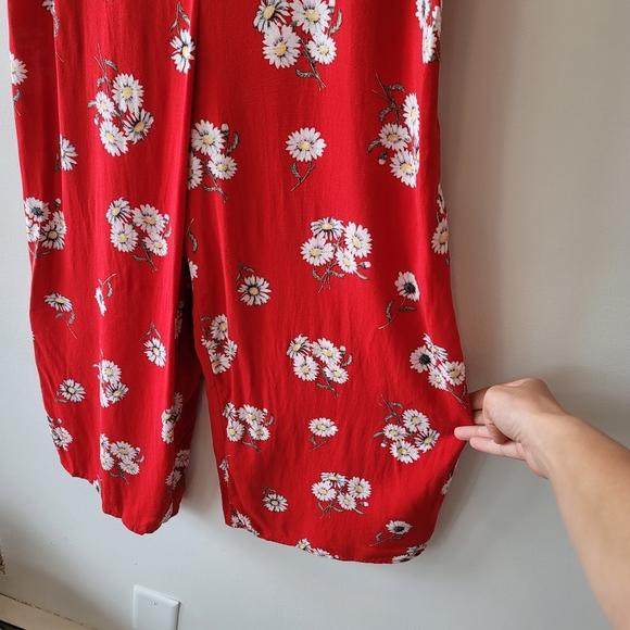 H&M Red Floral Romper Size 6/8 Eur 40 - Picture 4 of 9